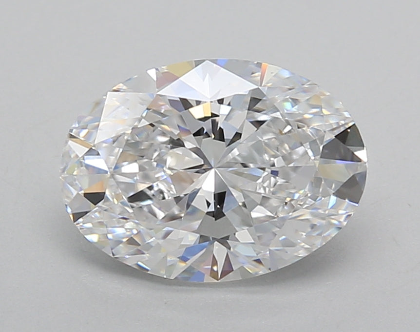 2.01 Carat Oval Shaped, Very Good Cut, D Color, VVS2 Clarity, IGI Certified Lab Grown Diamond