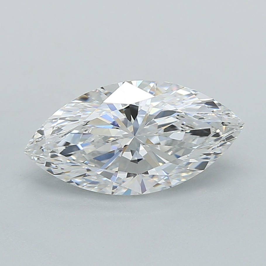 1.54 Carat Marquise Shaped, Ideal Cut, D Color, VVS2 Clarity, IGI Certified Lab Grown Diamond