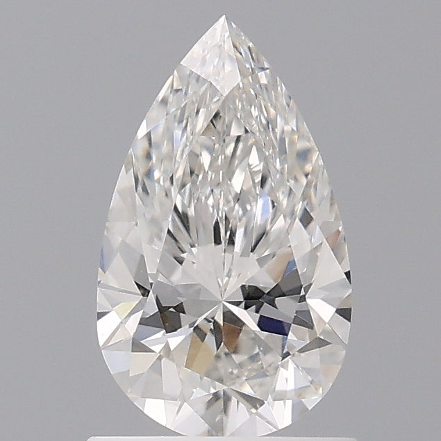 1.07 Carat Pear Shaped, Ideal Cut, F Color, VVS2 Clarity, IGI Certified Lab Grown Diamond