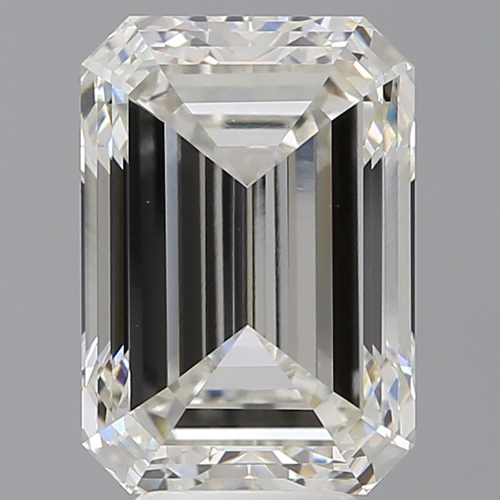 6.53 Carat Emerald Shaped, Excellent Cut, F Color, VVS2 Clarity, IGI Certified Lab Grown Diamond