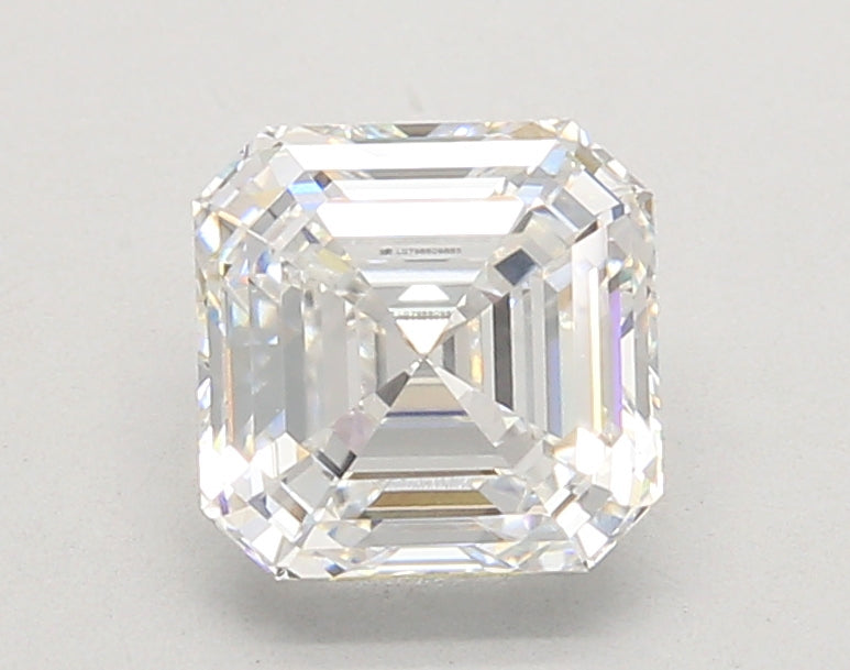 2.04 Carat Asscher Shaped, Ideal Cut, D Color, VVS2 Clarity, IGI Certified Lab Grown Diamond