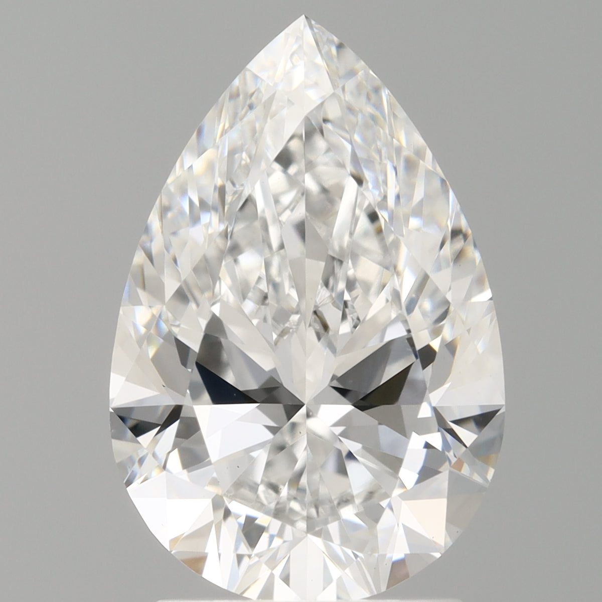 2.50 Carat Pear Shaped, Ideal Cut, D Color, VVS2 Clarity, IGI Certified Lab Grown Diamond