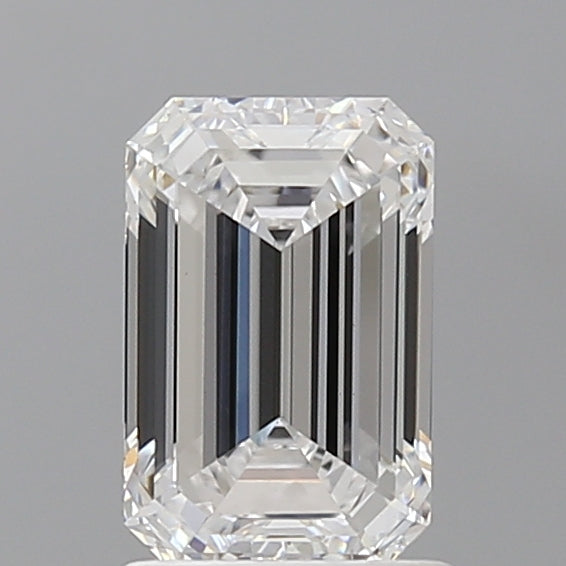 1.60 Carat Emerald Shaped, Ideal Cut, E Color, VVS2 Clarity, IGI Certified Lab Grown Diamond