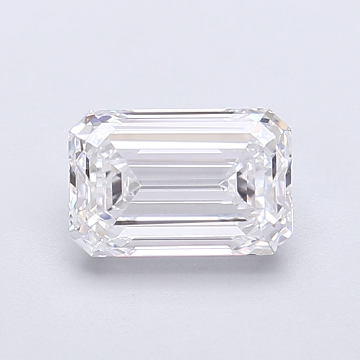 1.40 Carat Emerald Shaped, Very Good Cut, D Color, VVS2 Clarity, IGI Certified Lab Grown Diamond