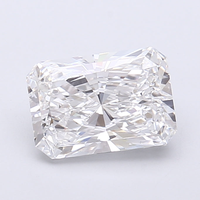 1.93 Carat Radiant Shaped, Very Good Cut, D Color, VS1 Clarity, IGI Certified Lab Grown Diamond