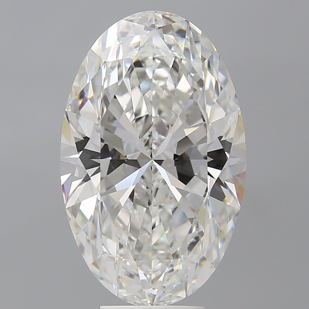 7.58 Carat Oval Shaped, Ideal Cut, F Color, VVS2 Clarity, IGI Certified Lab Grown Diamond