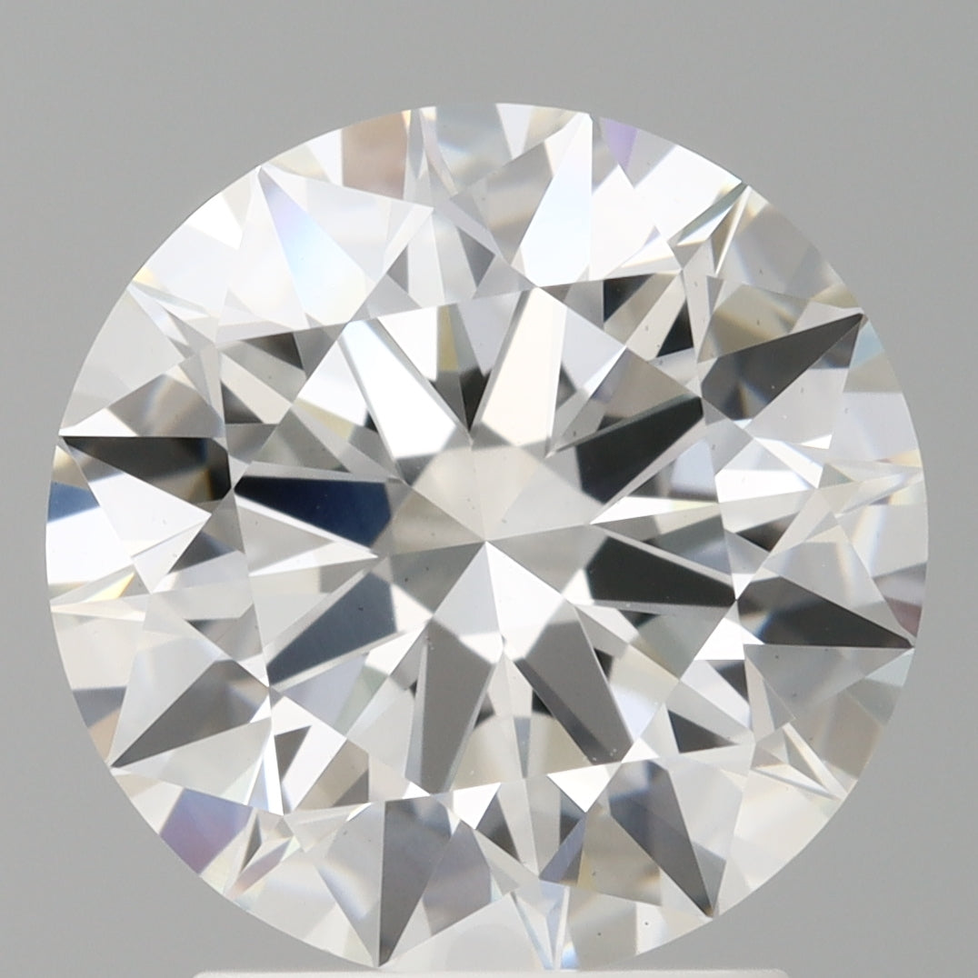 2.57 Carat Round Shaped, Ideal Cut, E Color, VVS2 Clarity, IGI Certified Lab Grown Diamond