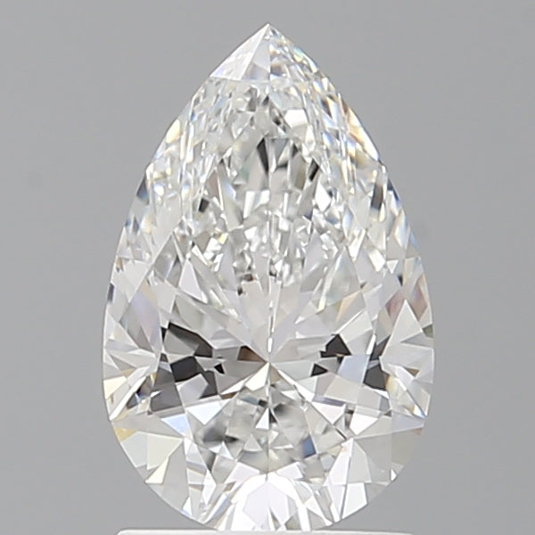 1.59 Carat Pear Shaped, Excellent Cut, E Color, VVS2 Clarity, IGI Certified Lab Grown Diamond