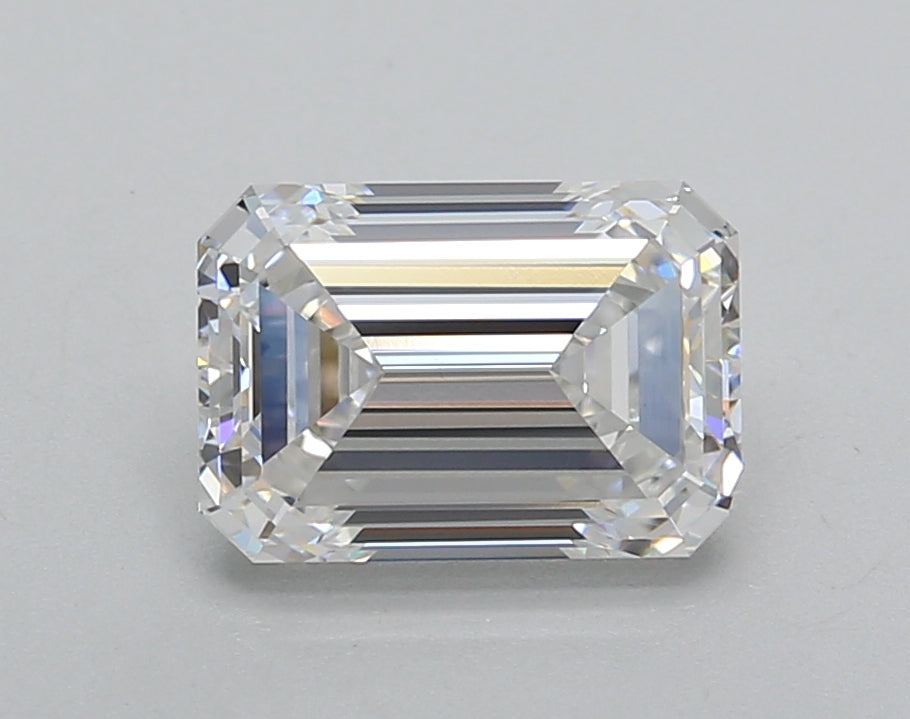 2.00 Carat Emerald Shaped, Excellent Cut, E Color, VVS2 Clarity, IGI Certified Lab Grown Diamond
