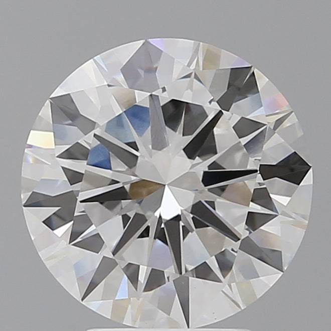 4.06 Carat Round Shaped, Excellent Cut, F Color, VVS2 Clarity, IGI Certified Lab Grown Diamond