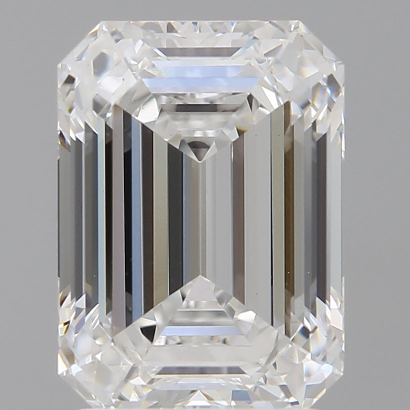 2.60 Carat Emerald Shaped, Ideal Cut, D Color, VS1 Clarity, IGI Certified Lab Grown Diamond