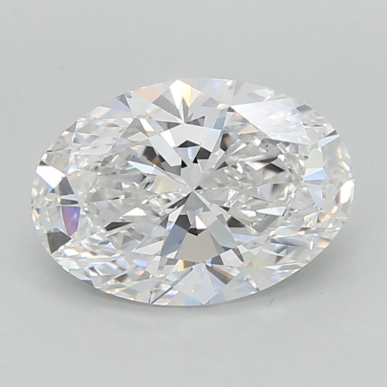 2.03 Carat Oval Shaped, Very Good Cut, D Color, VS1 Clarity, IGI Certified Lab Grown Diamond