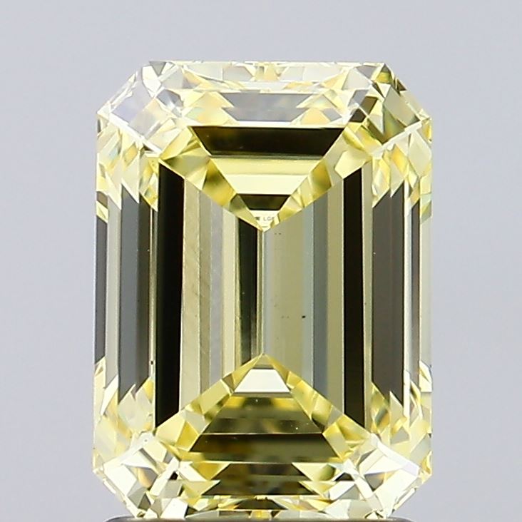 2.00 Carat Emerald Shaped, Ideal Cut, VS1 Clarity, IGI Certified Lab Grown Diamond