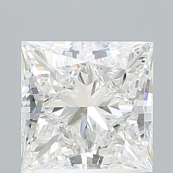 2.17 Carat Princess Shaped, Ideal Cut, D Color, VVS2 Clarity, IGI Certified Lab Grown Diamond