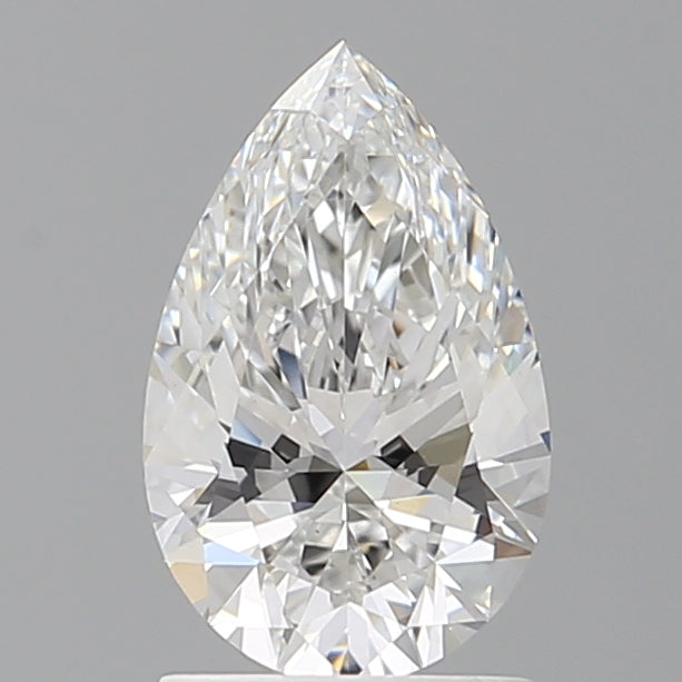 1.56 Carat Pear Shaped, Ideal Cut, E Color, VVS2 Clarity, IGI Certified Lab Grown Diamond