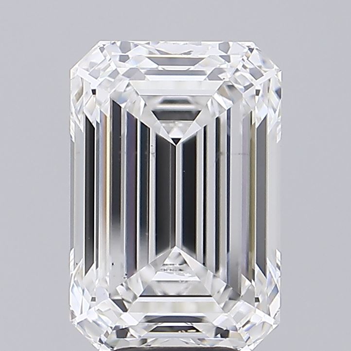 7.05 Carat Emerald Shaped, Ideal Cut, E Color, VS1 Clarity, IGI Certified Lab Grown Diamond