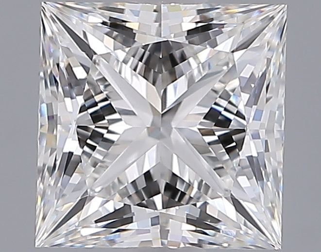2.03 Carat Princess Shaped, Ideal Cut, E Color, VVS1 Clarity, IGI Certified Lab Grown Diamond