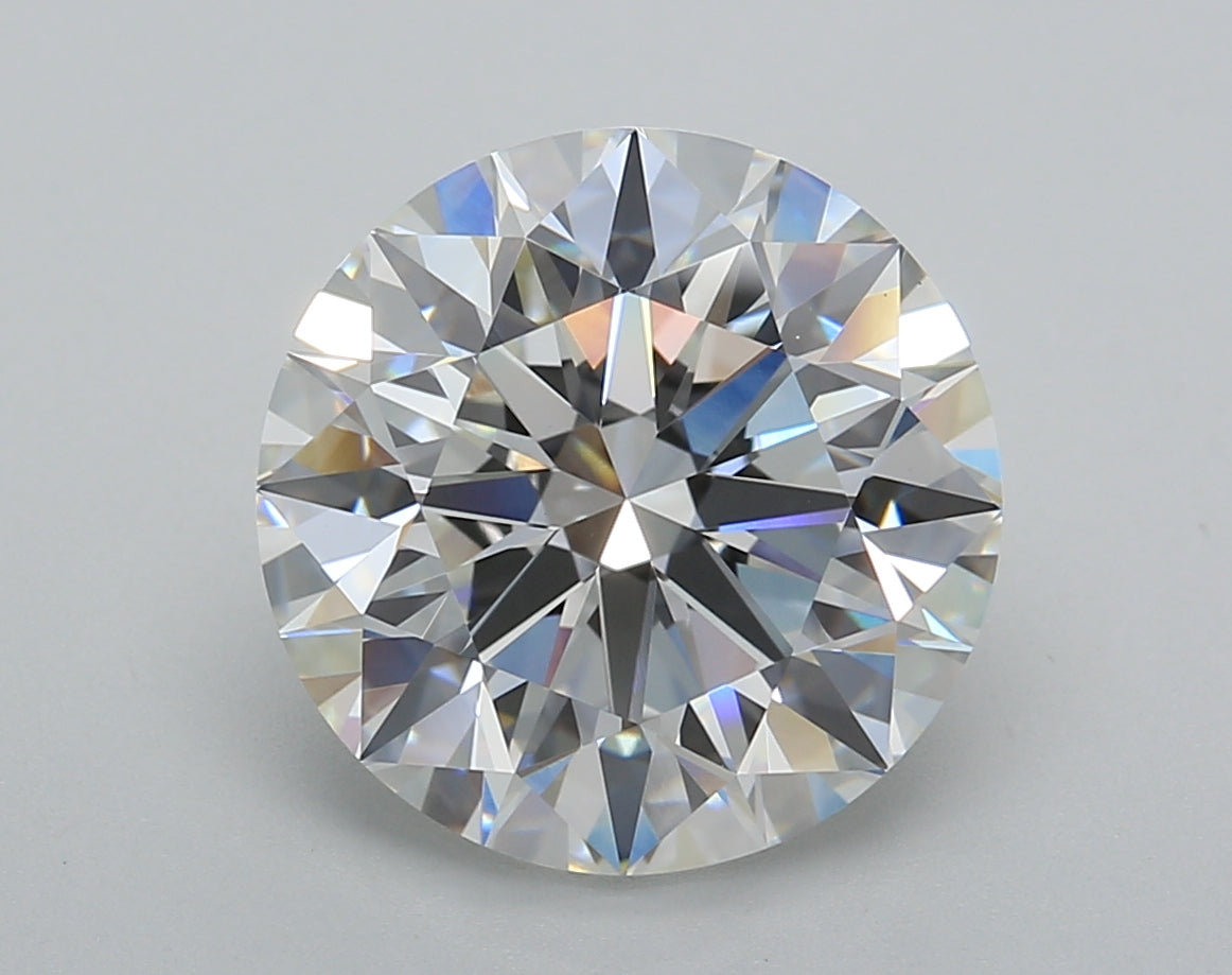 5.02 Carat Round Shaped, Ideal Cut, E Color, VVS2 Clarity, IGI Certified Lab Grown Diamond