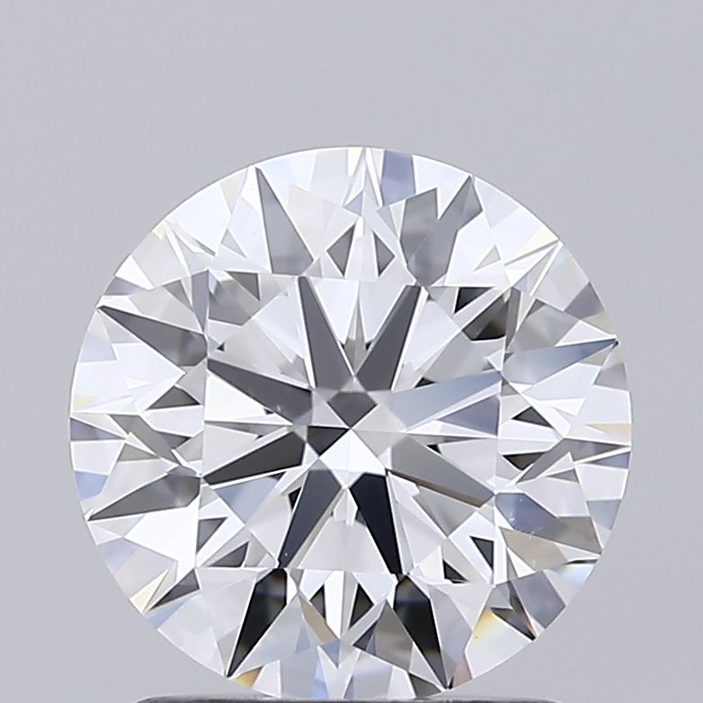 1.58 Carat Round Shaped, Ideal Cut, D Color, VVS2 Clarity, IGI Certified Lab Grown Diamond