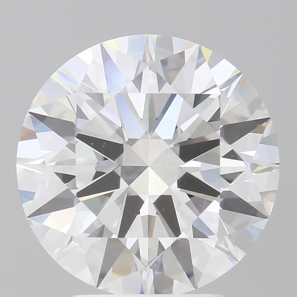4.02 Carat Round Shaped, Ideal Cut, E Color, VVS2 Clarity, IGI Certified Lab Grown Diamond