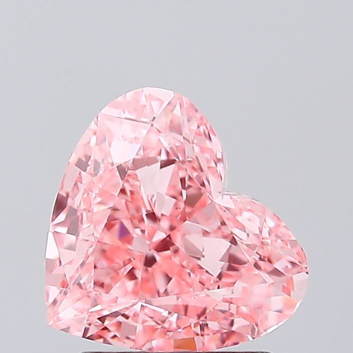 1.78 Carat Heart Shaped, Excellent Cut, VVS2 Clarity, IGI Certified Lab Grown Diamond