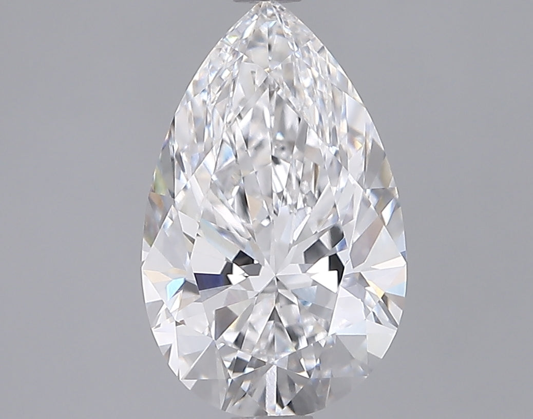 2.52 Carat Pear Shaped, Excellent Cut, D Color, VVS2 Clarity, GIA Certified Lab Grown Diamond
