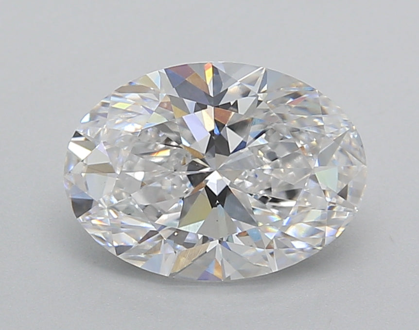 2.02 Carat Oval Shaped, Excellent Cut, D Color, VS1 Clarity, IGI Certified Lab Grown Diamond
