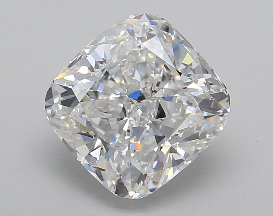3.02 Carat Cushion Shaped, Excellent Cut, D Color, VVS2 Clarity, IGI Certified Lab Grown Diamond