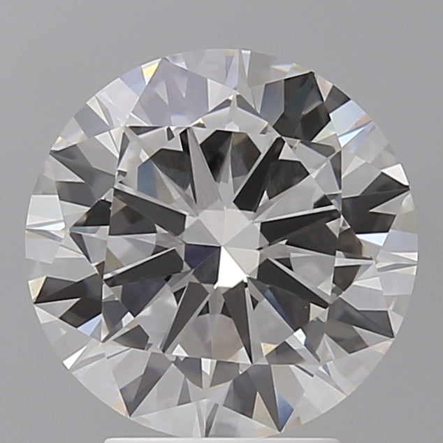 3.58 Carat Round Shaped, Excellent Cut, F Color, VVS2 Clarity, IGI Certified Lab Grown Diamond