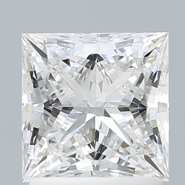 1.75 Carat Princess Shaped, Ideal Cut, D Color, VVS2 Clarity, IGI Certified Lab Grown Diamond
