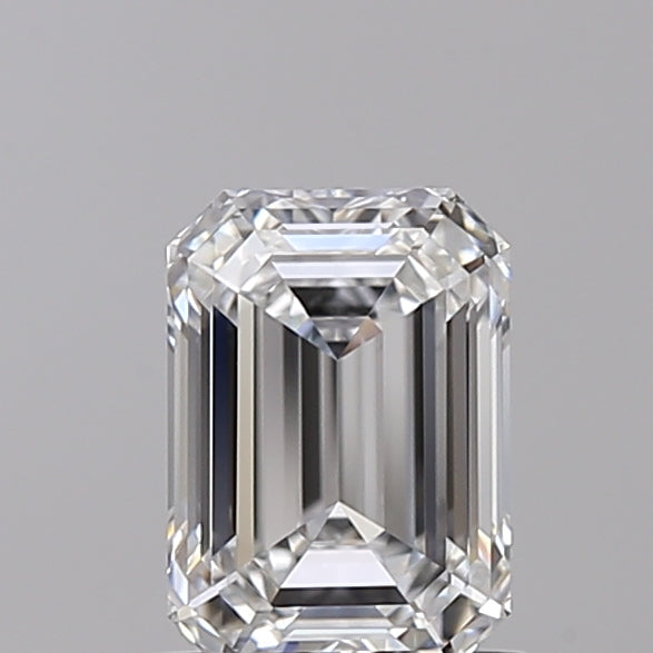 1.01 Carat Emerald Shaped, Ideal Cut, E Color, VVS2 Clarity, GIA Certified Lab Grown Diamond