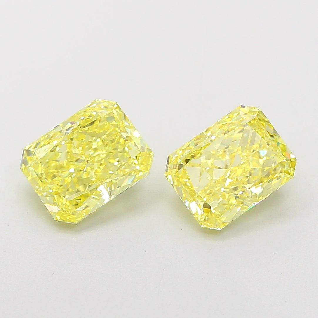 2.10 Carat Radiant Shaped, Ideal Cut, VVS2 Clarity, IGI Certified Lab Grown Diamond