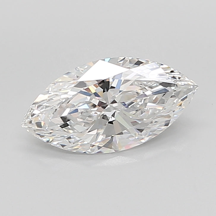 4.07 Carat Marquise Shaped, Ideal Cut, E Color, VVS2 Clarity, IGI Certified Lab Grown Diamond