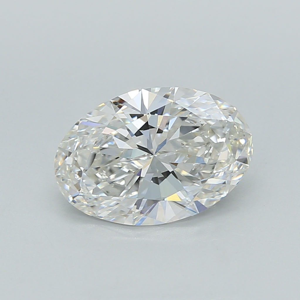 2.01 Carat Oval Shaped, Excellent Cut, F Color, VVS2 Clarity, IGI Certified Lab Grown Diamond