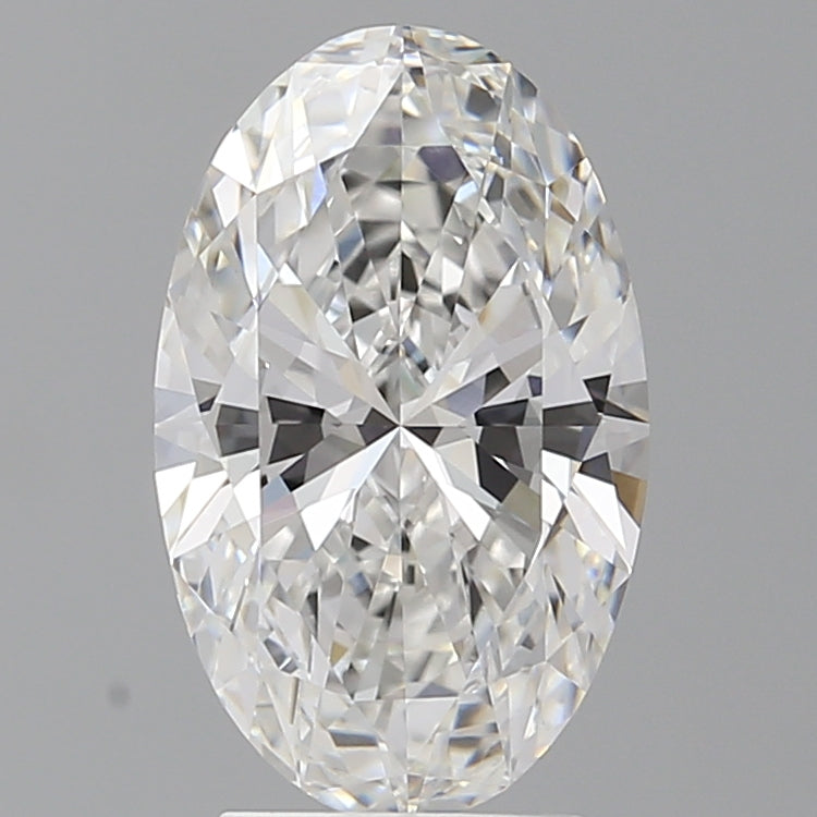 3.08 Carat Oval Shaped, Ideal Cut, E Color, VVS2 Clarity, IGI Certified Lab Grown Diamond