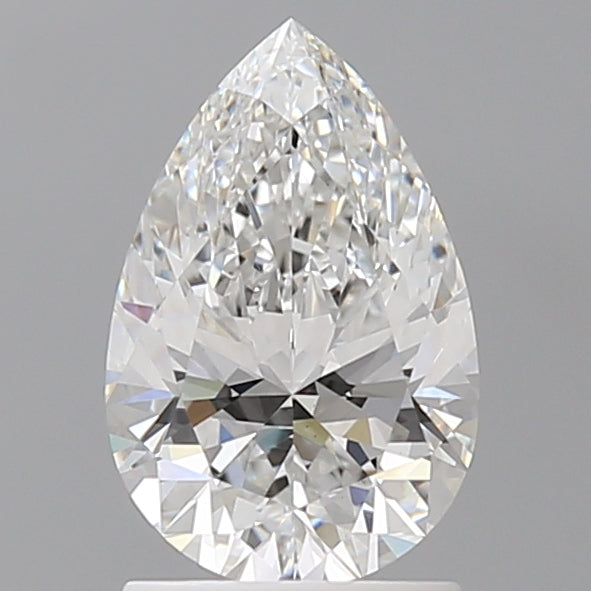 1.59 Carat Pear Shaped, Ideal Cut, E Color, VVS2 Clarity, IGI Certified Lab Grown Diamond