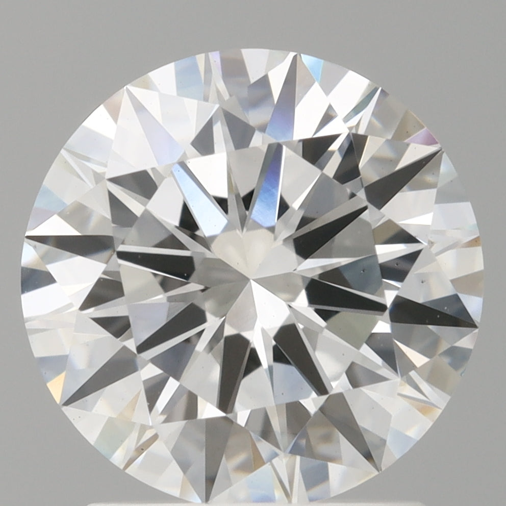 1.96 Carat Round Shaped, Excellent Cut, E Color, VS1 Clarity, IGI Certified Lab Grown Diamond