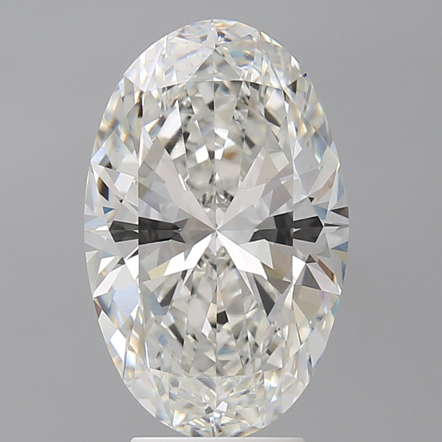 4.59 Carat Oval Shaped, Ideal Cut, F Color, VVS2 Clarity, IGI Certified Lab Grown Diamond
