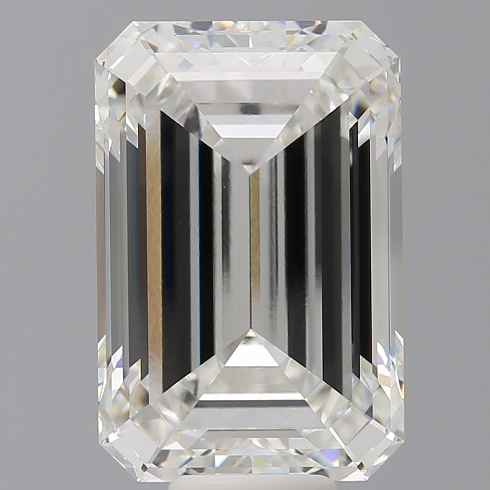 12.54 Carat Emerald Shaped, Ideal Cut, F Color, VS1 Clarity, IGI Certified Lab Grown Diamond