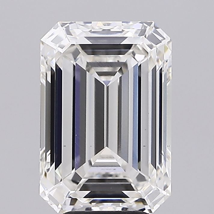 6.03 Carat Emerald Shaped, Ideal Cut, G Color, VS1 Clarity, IGI Certified Lab Grown Diamond