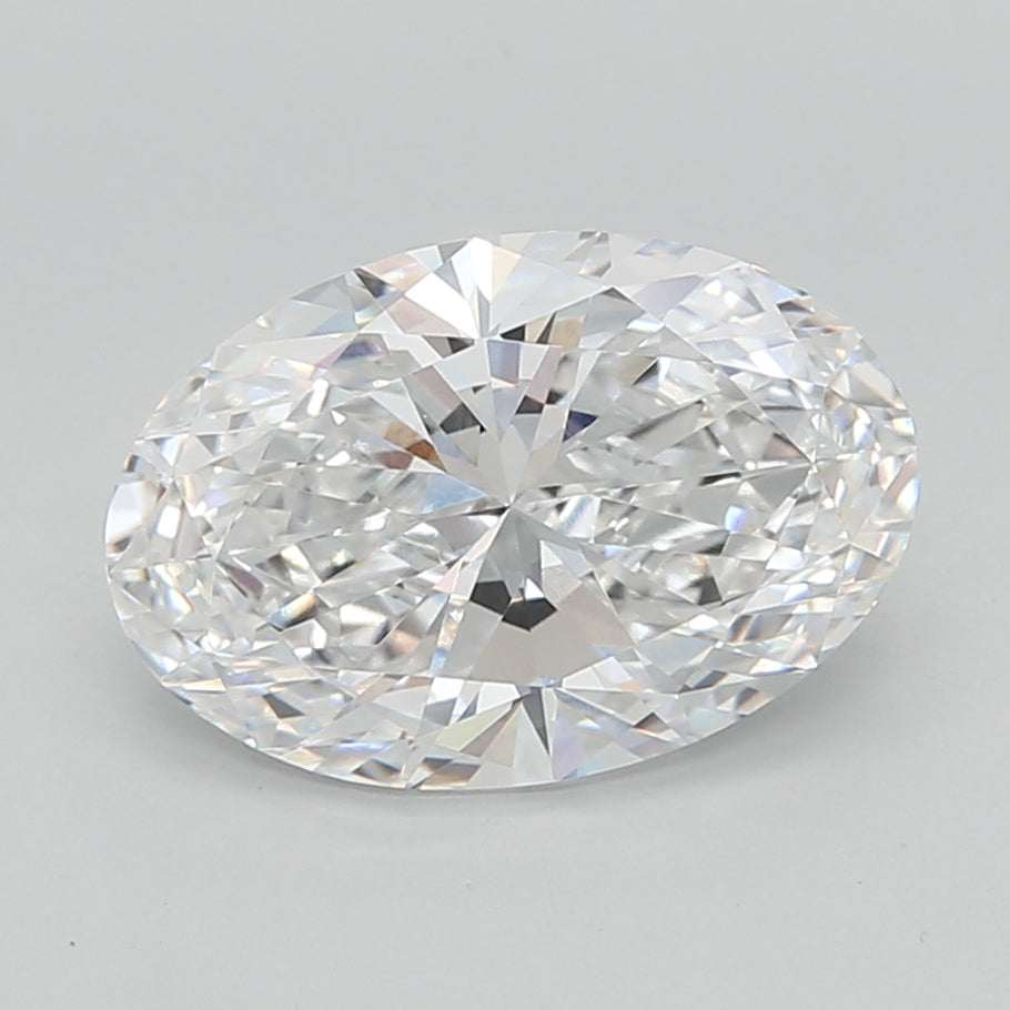 2.51 Carat Oval Shaped, Excellent Cut, E Color, VVS2 Clarity, IGI Certified Lab Grown Diamond