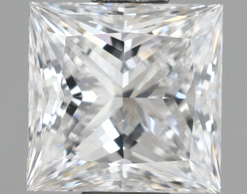 1.09 Carat Princess Shaped, Ideal Cut, D Color, VVS2 Clarity, IGI Certified Lab Grown Diamond