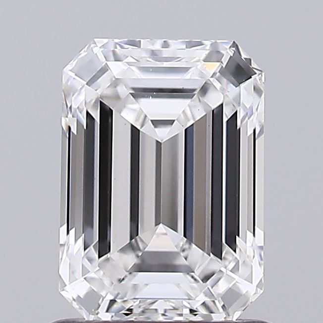 1.07 Carat Emerald Shaped, Ideal Cut, D Color, VS1 Clarity, IGI Certified Lab Grown Diamond