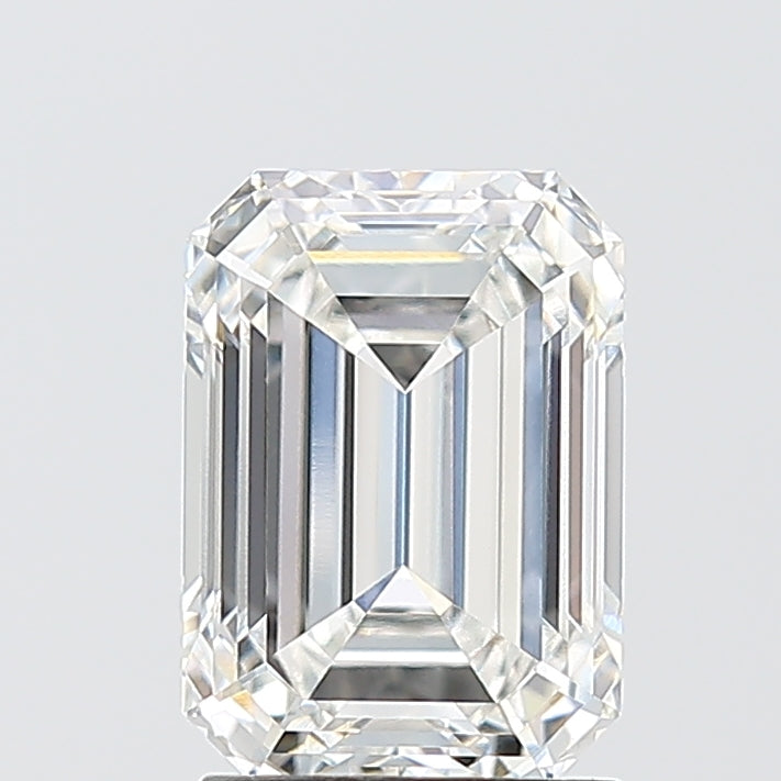 2.09 Carat Emerald Shaped, Ideal Cut, E Color, VVS2 Clarity, IGI Certified Lab Grown Diamond