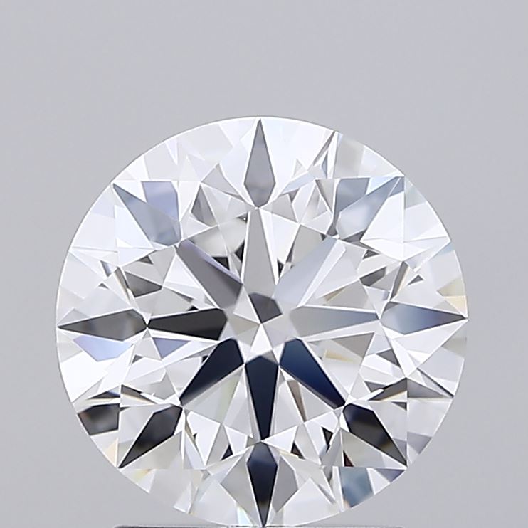 2.17 Carat Round Shaped, Ideal Cut, D Color, FL Clarity, IGI Certified Lab Grown Diamond