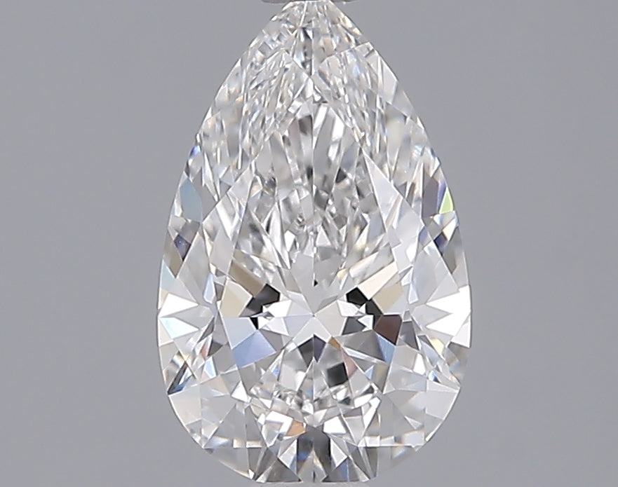 1.56 Carat Pear Shaped, Ideal Cut, E Color, VVS2 Clarity, IGI Certified Lab Grown Diamond