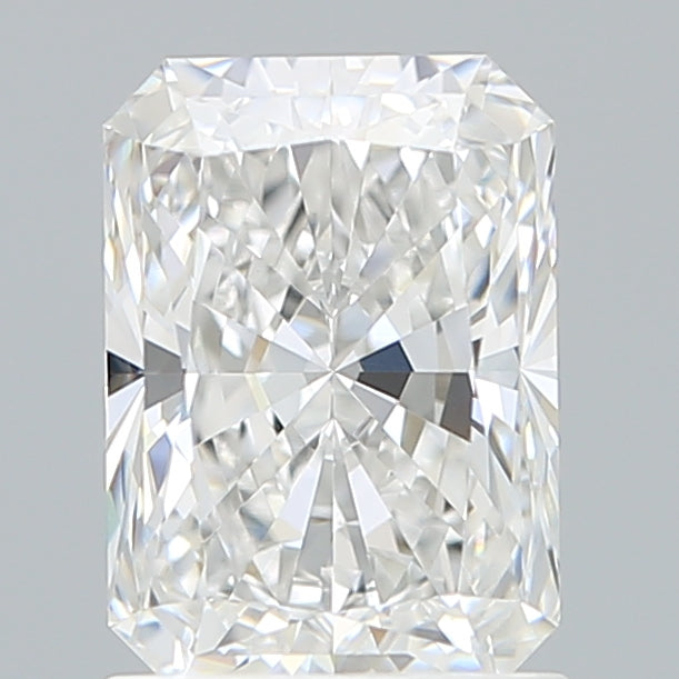 1.55 Carat Radiant Shaped, Excellent Cut, E Color, VVS2 Clarity, IGI Certified Lab Grown Diamond