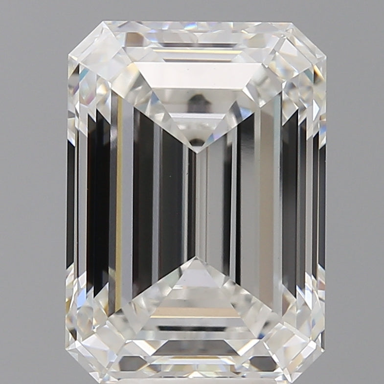 7.53 Carat Emerald Shaped, Ideal Cut, E Color, VS1 Clarity, IGI Certified Lab Grown Diamond