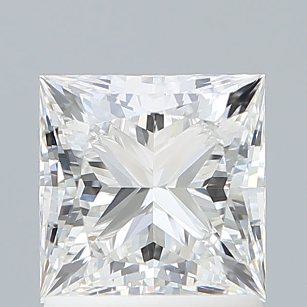 1.54 Carat Princess Shaped, Ideal Cut, E Color, VVS2 Clarity, IGI Certified Lab Grown Diamond