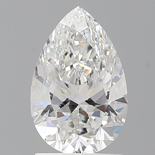 1.54 Carat Pear Shaped, Ideal Cut, E Color, VVS2 Clarity, IGI Certified Lab Grown Diamond